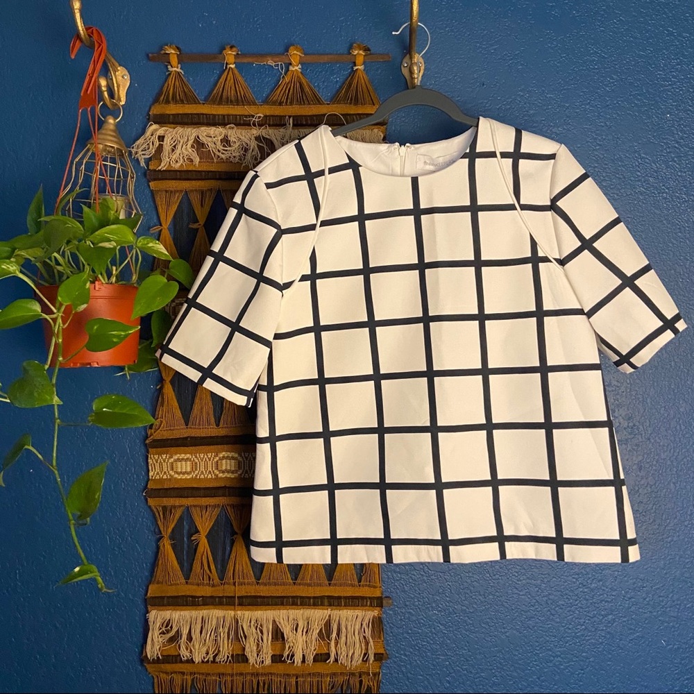 Finder’s Keepers Block Print Blouse